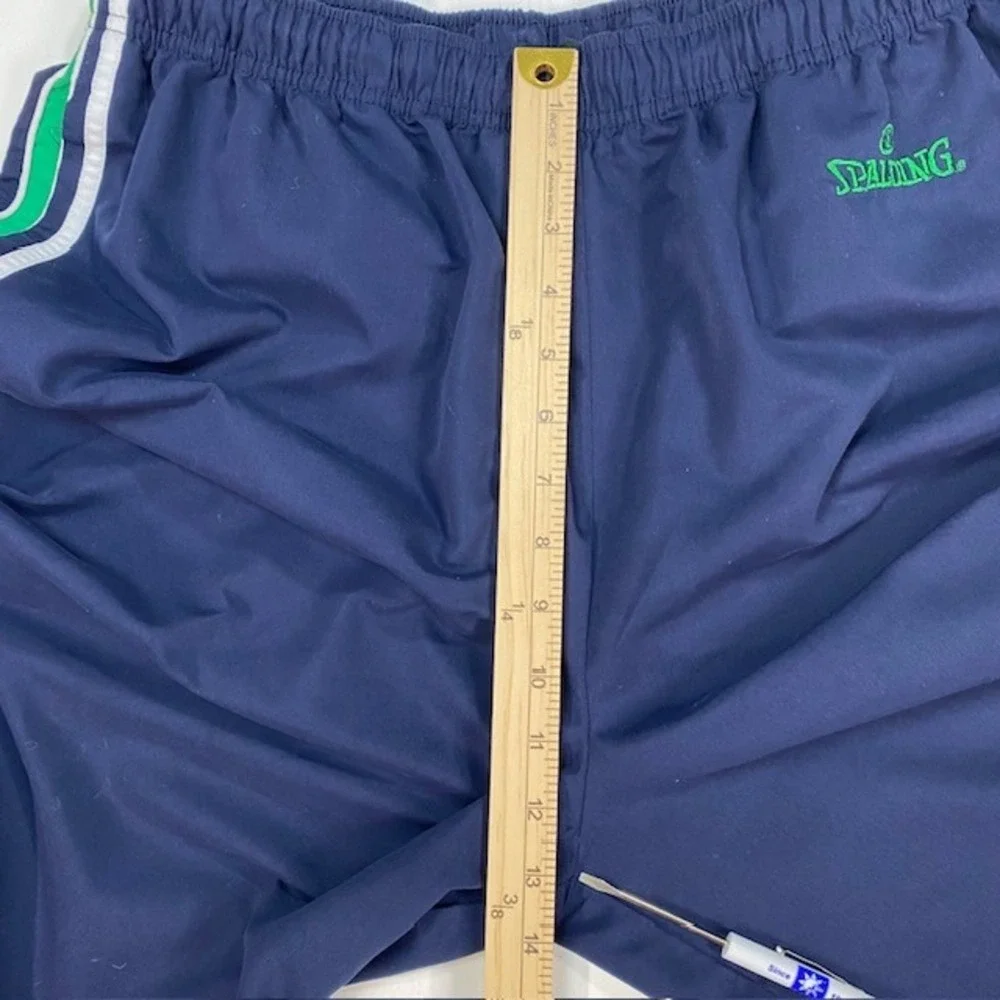 Spalding Mens XL Navy Blue Track Pants Side Stripe Elastic Waist Athletic XL‎